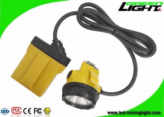 el casco minero del Cree LED de 3W enciende la advertencia de la energía baja de 25000 Lux Four Lighting Levels With