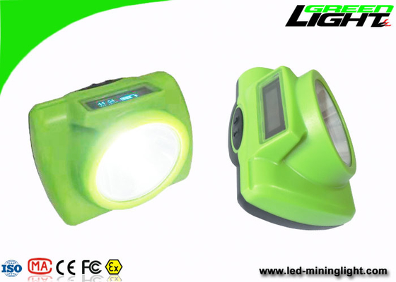 Tiempo minero portátil de la pantalla 13000lux IP68 14-16hours Woking de Oled de la lámpara de las luces del casquillo
