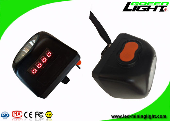 Brillo minero sin cuerda portátil de las lámparas de casquillo de la pantalla de Digitaces alto IP68 8000lux