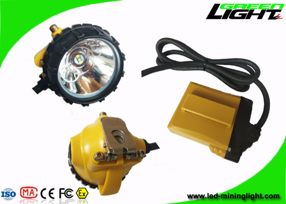 Luz larga carbonífera del casco 10.4AH IP68 25000lux de las luces del casquillo con el cargador 2A
