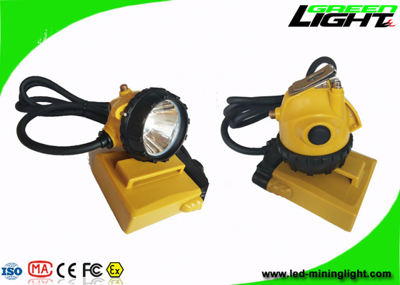 Luz larga carbonífera del casco 10.4AH IP68 25000lux de las luces del casquillo con el cargador 2A