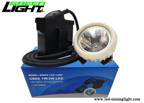 Lámpara recargable de Li - de Ion Battery Led Miners Cap 16 horas de brillo de la hora laborable 10000lux