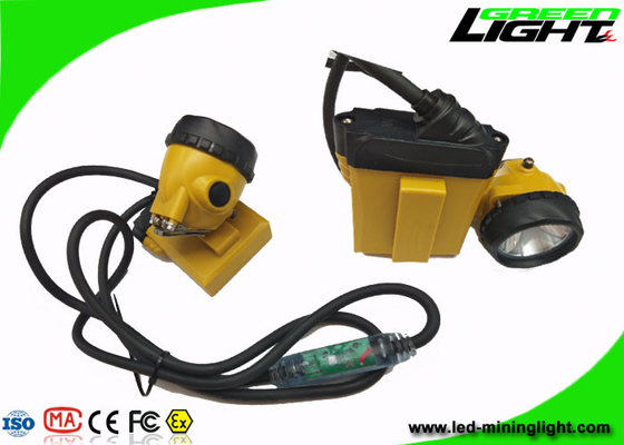 El faro 10.4Ah 25000lux de los mineros de la prevención LED de la explosión telegrafía la luz que destella