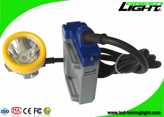 luces 15000lux del casco de la explotación minera de la batería recargable 6.6Ah con tiempo de iluminación largo 16hours