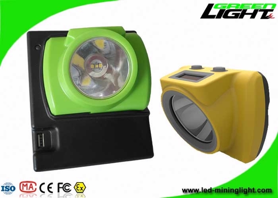 Seguimiento personal de la seguridad del interruptor práctico resistente a los choques de 25000 Lux Cordless Mining Cap Lights