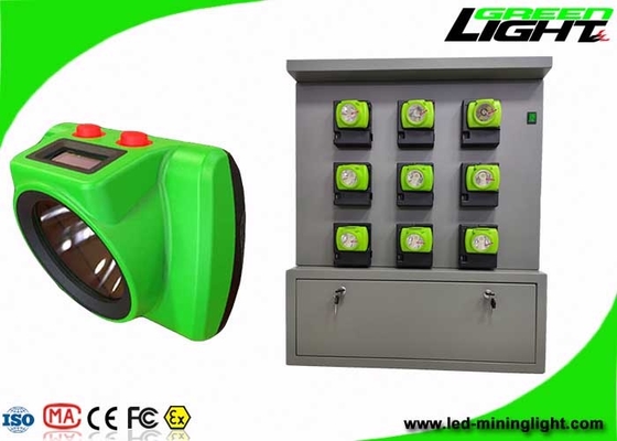 Material llevado recargable de la PC del ABS de la luz 25000lux del casco IP68 con el sistema de seguimiento
