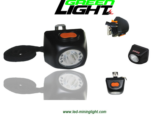 Brillo tamaño pequeño de la lámpara de casquillo de los mineros del LED 8000LUX 221lum con la pantalla de Digitaces