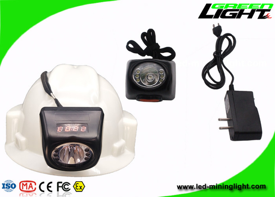 Brillo tamaño pequeño de la lámpara de casquillo de los mineros del LED 8000LUX 221lum con la pantalla de Digitaces