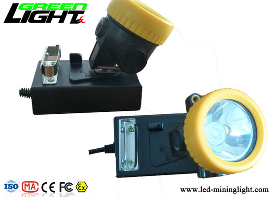 Material impermeable recargable del ABS del brillo IP68 de la lámpara 5000lux del casco de los mineros