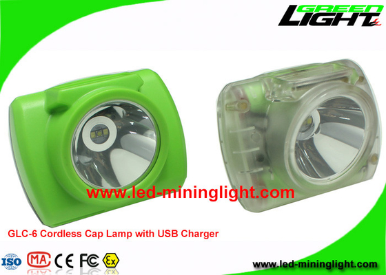 El casco sin cuerda de la explotación minera de la lámpara de casquillo de los mineros de Digitaces LED enciende la batería de 13000Lux 6.8Ah