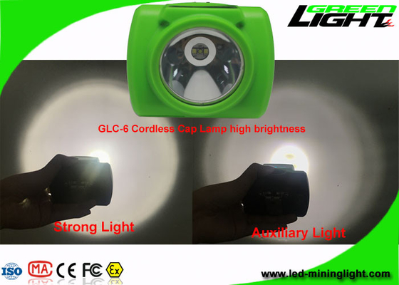 El casco sin cuerda de la explotación minera de la lámpara de casquillo de los mineros de Digitaces LED enciende la batería de 13000Lux 6.8Ah