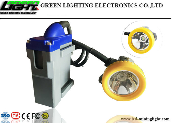 La lámpara de casquillo de los mineros de CREE Chips LED 15000lux adopta la batería de litio recargable 6.6Ah