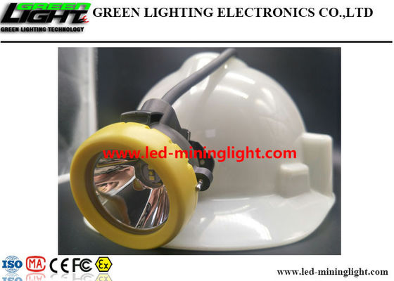 Litio ligero Ion With Silicon Button Cap de la lámpara de casquillo de los mineros del LED 10000lux 7.8Ah