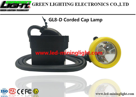 Litio ligero Ion With Silicon Button Cap de la lámpara de casquillo de los mineros del LED 10000lux 7.8Ah