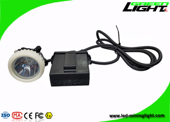 el casco de la explotación minera del brillo 4000lux llevó las luces de intensidad alta con la longitud de cable modificada para requisitos particulares