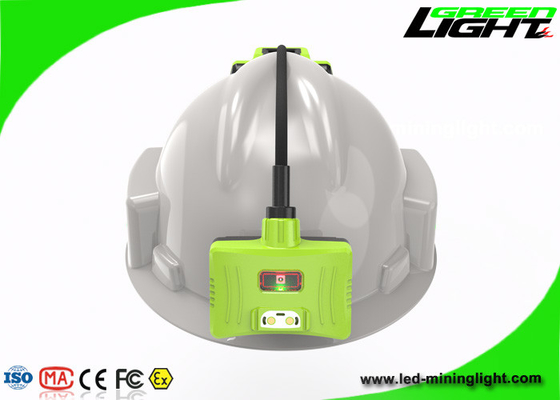 Brillo electrónico de la protección de la cabeza 18000lux de la lámpara de casquillo de los mineros del LED 3.7V alto