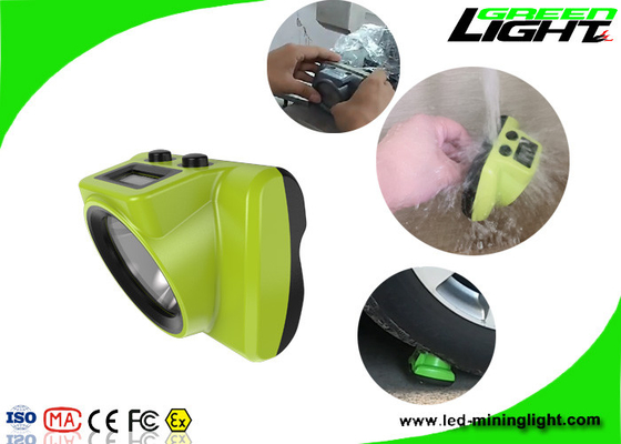 El casco subterráneo impermeable enciende el brillo 13000lux con el cable de la carga por USB