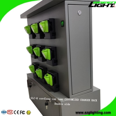 El cargador lateral doble atormenta el casquillo minero sin cuerda enciende 18 series de las unidades 5V 2A GLC-6