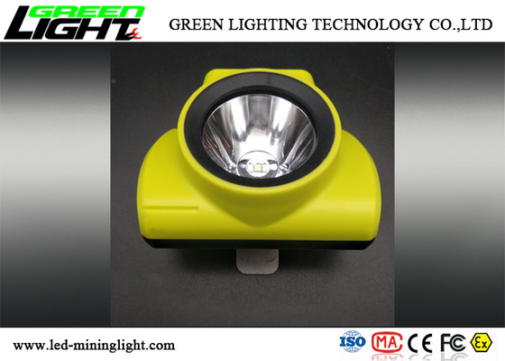 Material resistente a los choques Shell de la lámpara de casquillo de los mineros de la seguridad LED 18000lux 385lum IP68