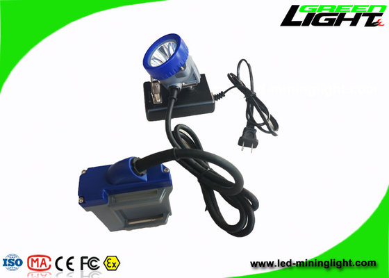 El casquillo minero recargable enciende ciclos de la luz larga IP68 1000 del brillo 15000lux