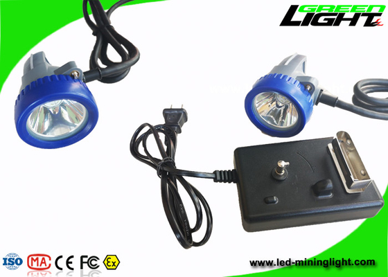 El casquillo minero recargable enciende ciclos de la luz larga IP68 1000 del brillo 15000lux