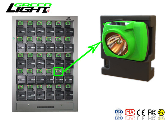 Luz de la indicación del interruptor de Cap Lights With del minero de carbón del estante del cargador de 30 unidades