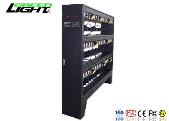 Luz de la indicación del interruptor de Cap Lights With del minero de carbón del estante del cargador de 30 unidades