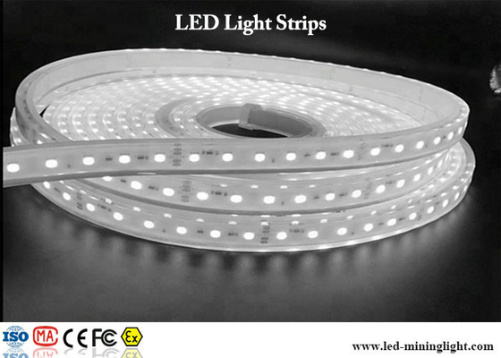luces de tira llevadas brillantes estupendas 24V RGB SMD 5050 con los conectores impermeables