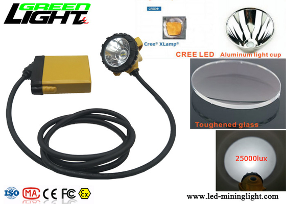 El minero de carbón de la seguridad Hard Hat Light estira la prenda impermeable resistente IP68 de la conexión de cable