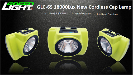 Pantalla recargable tamaño pequeño del faro 25000lux GLC-6S OLED del LED para el logotipo del tiempo