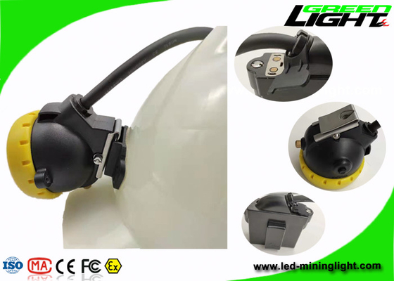 Batería de iluminación industrial de la lámpara de casquillo de los mineros del LED 10000lux 7.8Ah con el casquillo del botón del silicio