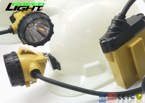 Batería de larga vida luminosa de aluminio de la lámpara 25000lux del casco de la luz del sombrero de los mineros de carbón