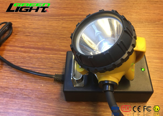 Batería de larga vida luminosa de aluminio de la lámpara 25000lux del casco de la luz del sombrero de los mineros de carbón