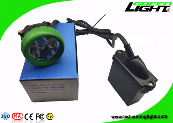 el casquillo de la explotación minera 10000lux enciende el alto brillo 216lum Li - Ion Battery Pack Light Weight