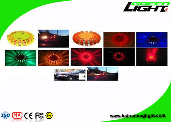 Tráfico recargable plástico de la llamarada del camino del piloto del disco LED de la emergencia USB 3 LED
