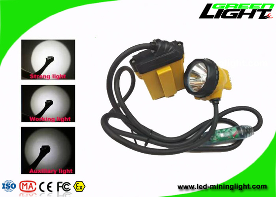 Prenda impermeable Cree Ip de la lámpara de casquillo de 25000 Lux Led Flashlight Corded Mining 68 GLC12-A