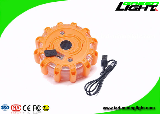 Disco magnético recargable de la emergencia del camino del gancho del coche USB del piloto del peligro LED del vehículo