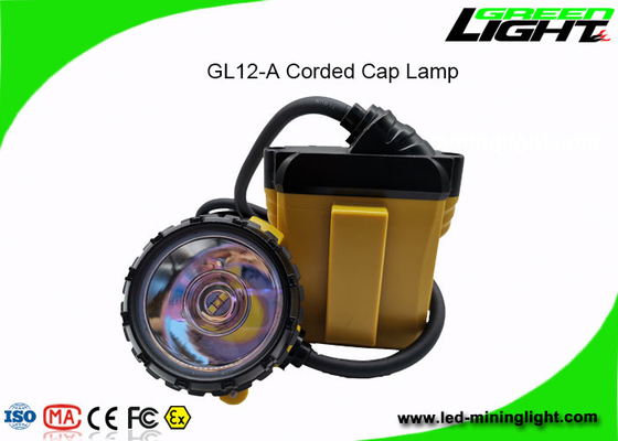 La batería 1200 del brillo de la lámpara de casquillo de los mineros del alto rendimiento LED 25000lux completa un ciclo