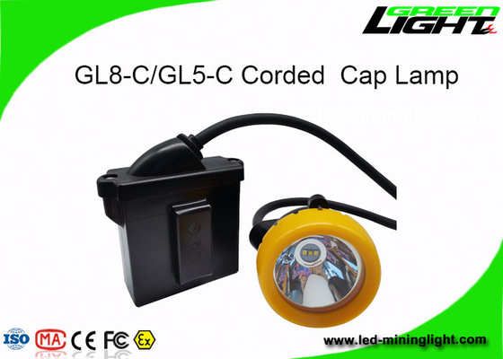 Lámpara de casquillo de los mineros de la seguridad de subterráneo 10000lux 1.67W LED