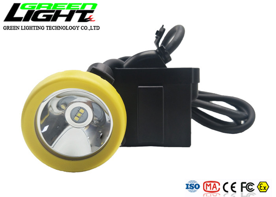 Lámpara de casquillo de los mineros del ABS 10000lux LED del cargador del lon 2A del litio