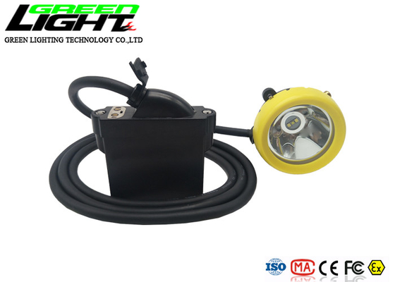 Lámpara de casquillo de los mineros del ABS 10000lux LED del cargador del lon 2A del litio
