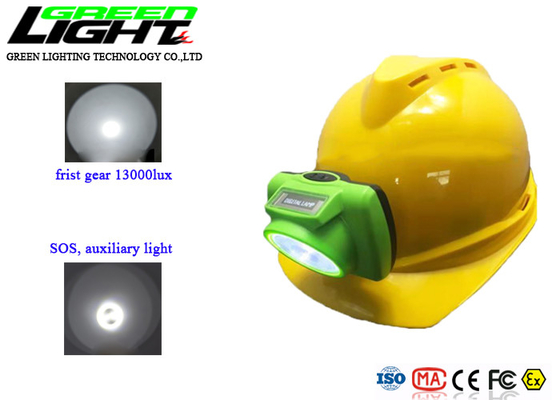 Faro recargable del ABS 13000lux IP68 LED de la pantalla de OLED