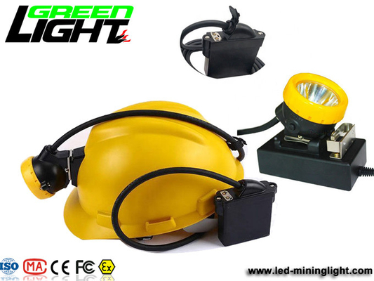 IP68 impermeable 6.6Ah Lux Underground Miners Helmet Lamp 1000