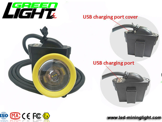 IP68 impermeable 6.6Ah Lux Underground Miners Helmet Lamp 1000
