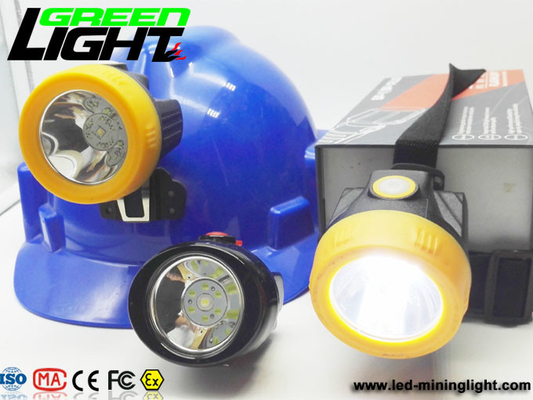1200 ciclos luces del casco de la explotación minera de 6000 lux 2.8Ah 110LUM
