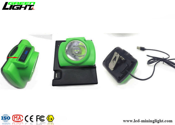 lámpara de casquillo sin cuerda de la seguridad recargable ligera de los mineros de 3.7V 1.78W 13000lux