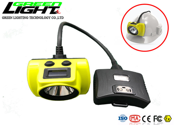 Lámpara de casquillo de la explotación minera de la batería 18000lux 2.3W LED de la pantalla 6.8Ah de OLED