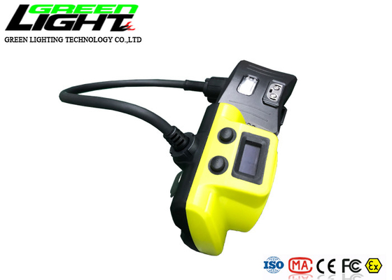 Lámpara de casquillo de la explotación minera de la batería 18000lux 2.3W LED de la pantalla 6.8Ah de OLED