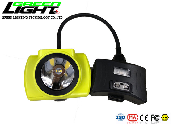 Lámpara de casquillo de la explotación minera de la batería 18000lux 2.3W LED de la pantalla 6.8Ah de OLED