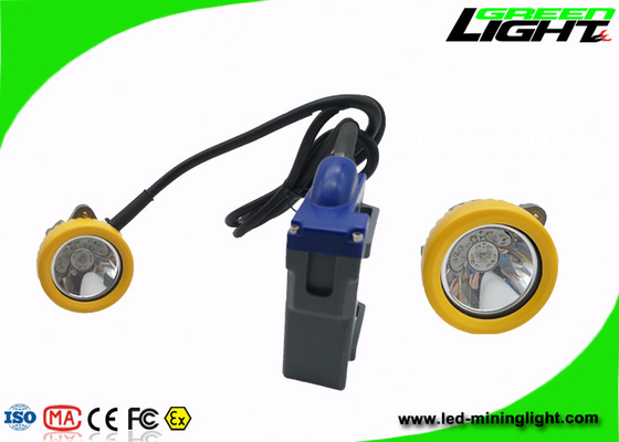 6.6Ah 1.67W 1000cycles llevó la lámpara de casquillo minera 15000lux